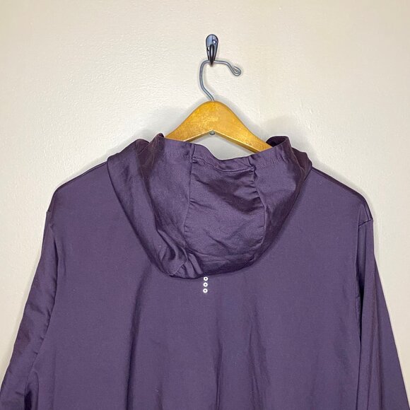 Comfy Cozy Fleece Lined Eggplant Purple Nike Active Wear Women’s Jacket 3XL - Picture 7 of 8